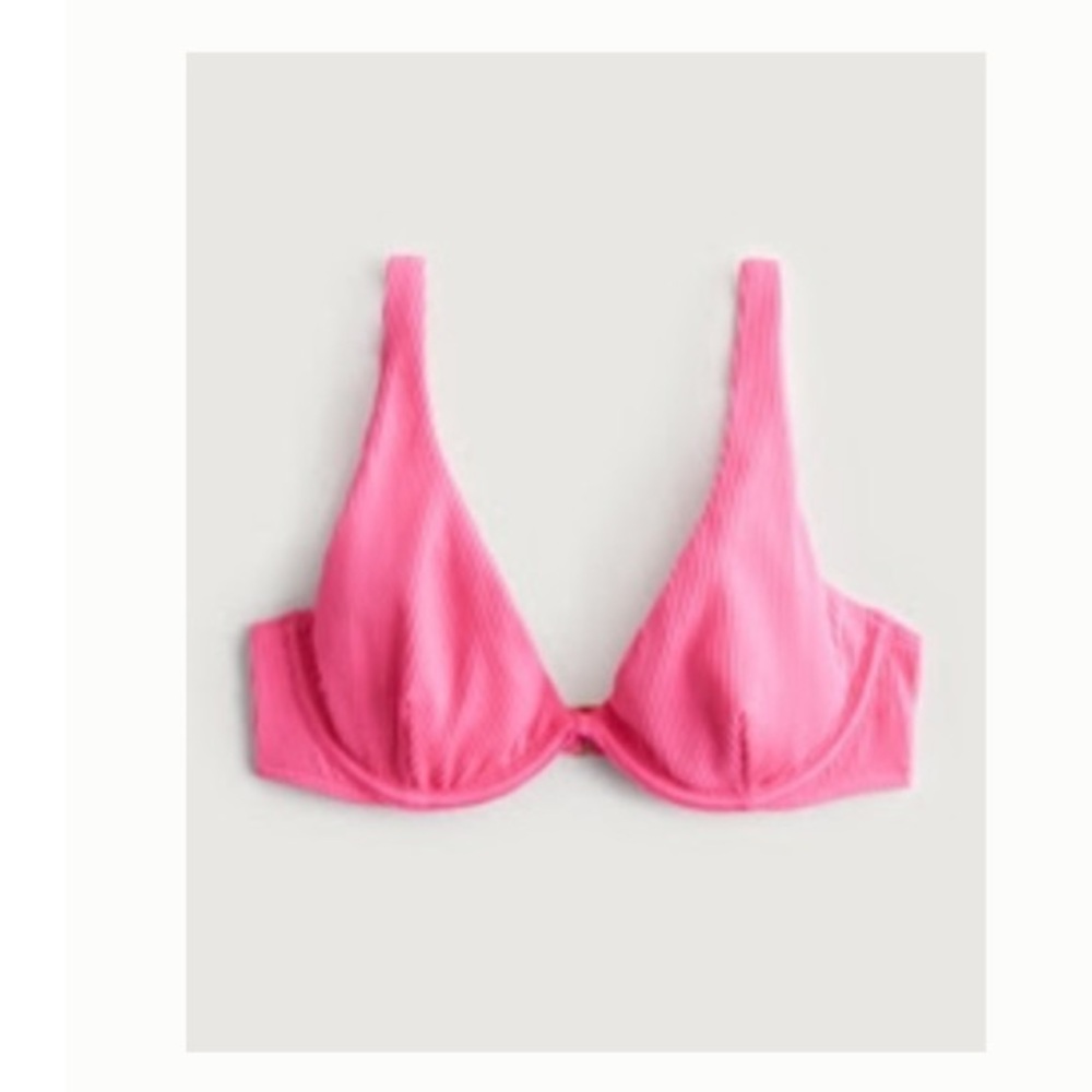 NWT Hollister Pink Underwire Apex bikini top